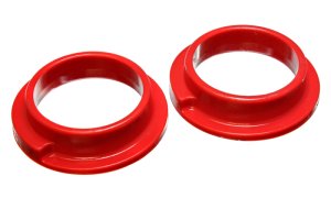 Ford Focus Coil Spring Isolators - Rear - Energy Suspension - Hyper-Flex Polyurethane - Red - `00-`04